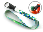 Lanyard with plastic bottle holder